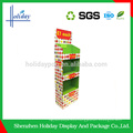 mixed color recycled snack display stands